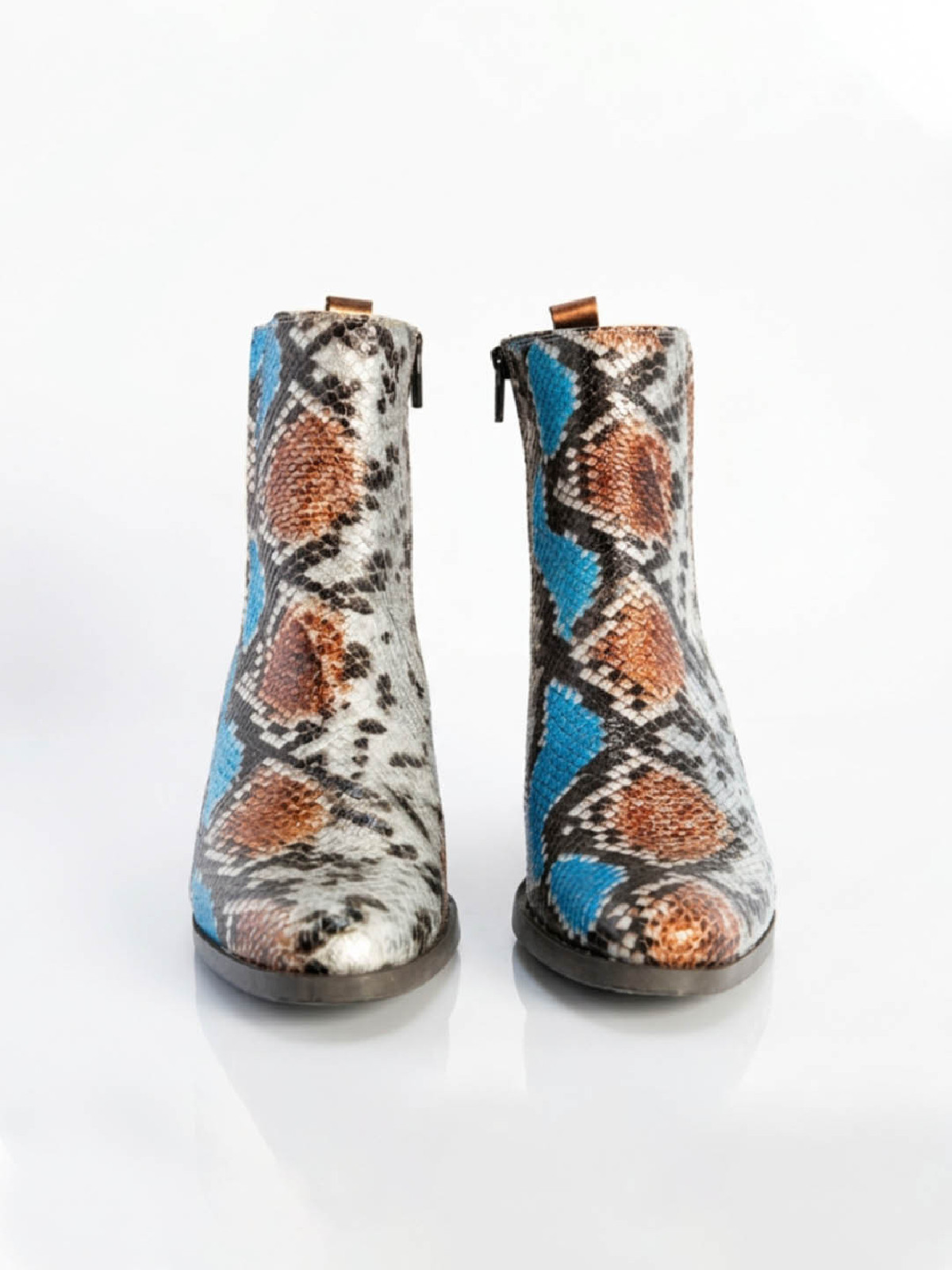 Vosso Moda Botín piel metal serpiente