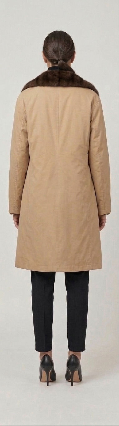 SCL ABRIGO BEIGE REVERSIBLE