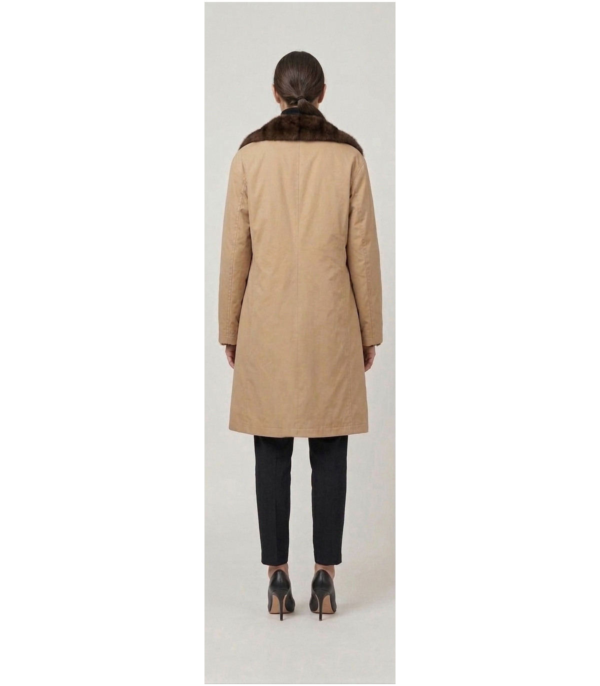 SCL ABRIGO BEIGE REVERSIBLE