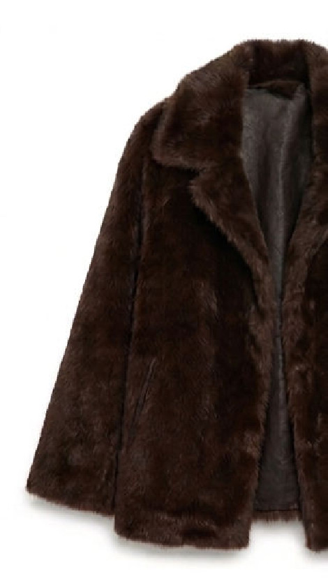 SCL CHAQUETA PIEL VEGANA REVERSIBLE MARRON CHOCOLATE