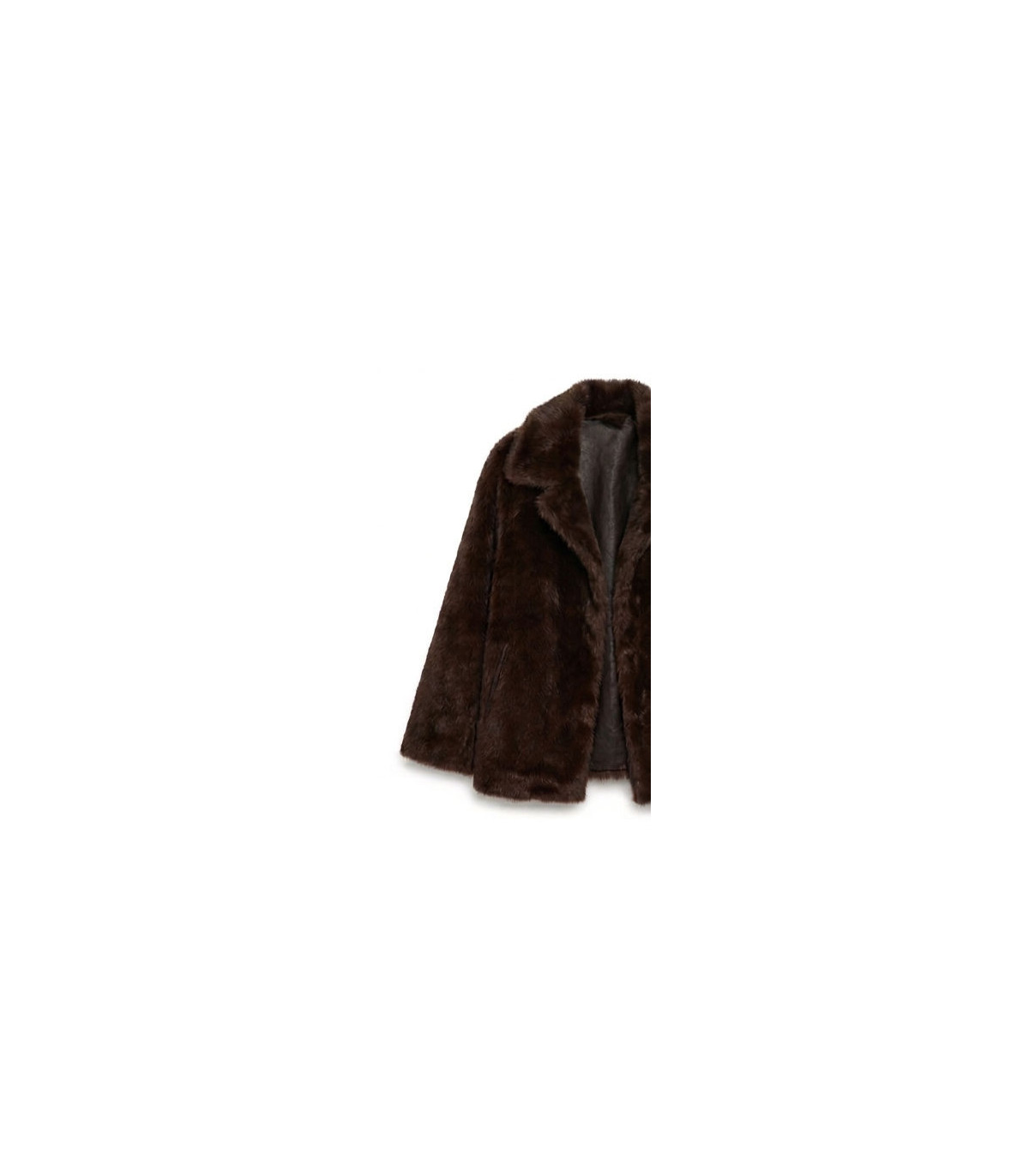 SCL CHAQUETA PIEL VEGANA REVERSIBLE MARRON CHOCOLATE