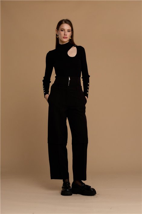 Nosecrets Jersey de punto con abertura en escote