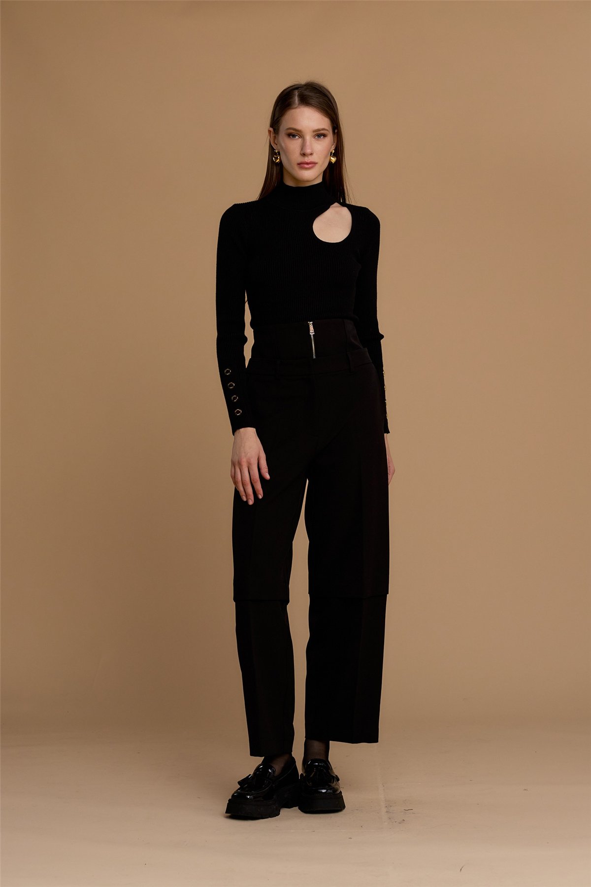 Nosecrets Jersey de punto con abertura en escote