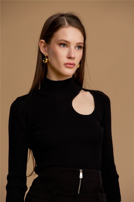 Nosecrets Jersey de punto con abertura en escote