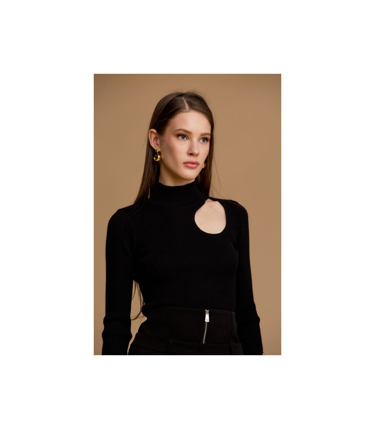 Nosecrets Jersey de punto con abertura en escote