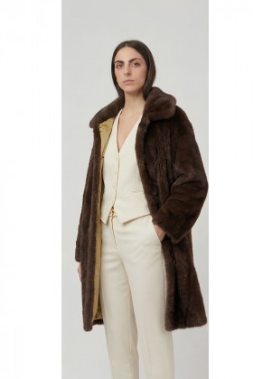 SCL Abrigo beige reversible