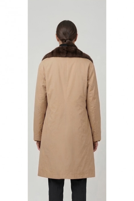 SCL Abrigo beige reversible