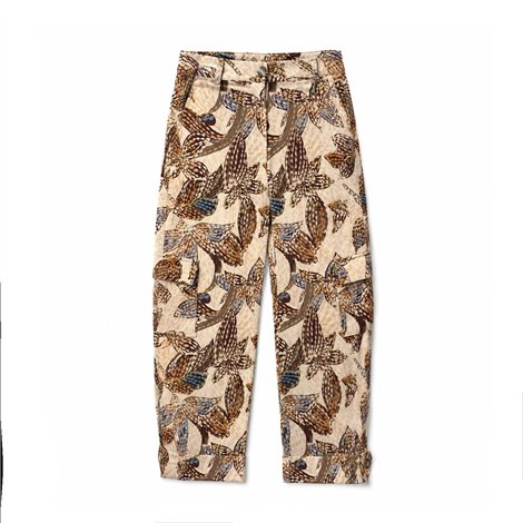 Parole Pantalón cacao estampado flor