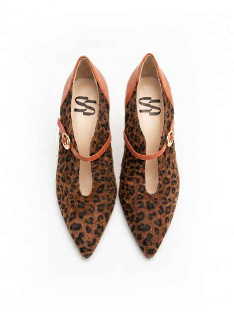 Vosso Moda Zapato piel caldera con efecto pelo