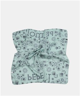 Pepe Moll Pañuelo París menta estampado
