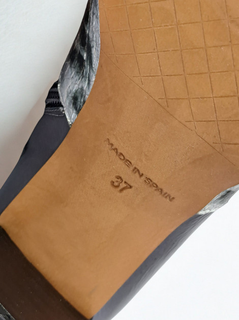 Vosso Moda Botín piel bicolor estampado