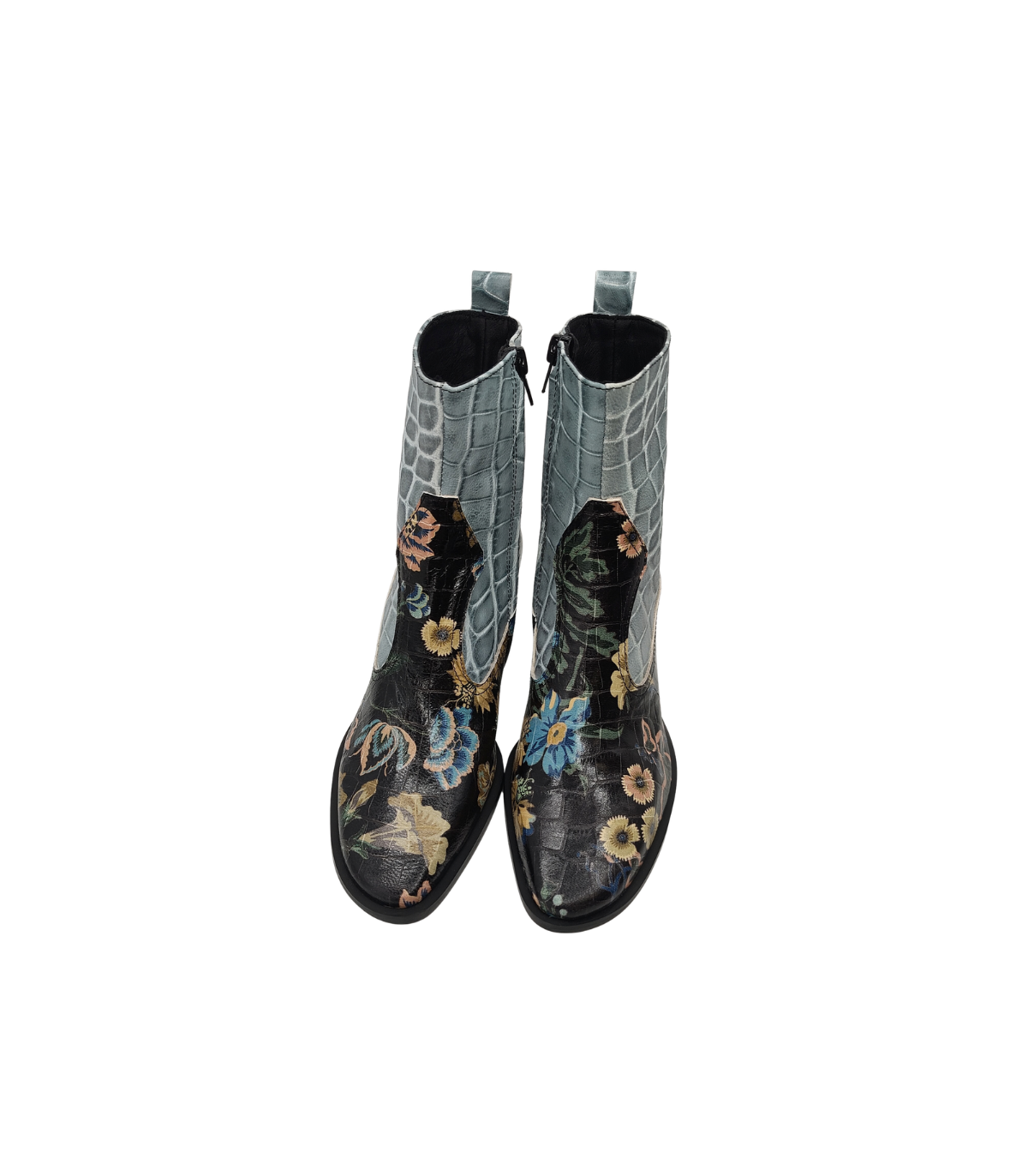 Vosso Moda Botín piel coco estampado flor