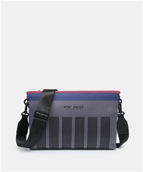Pepe Moll Bolso bandolera Ania rayas gris