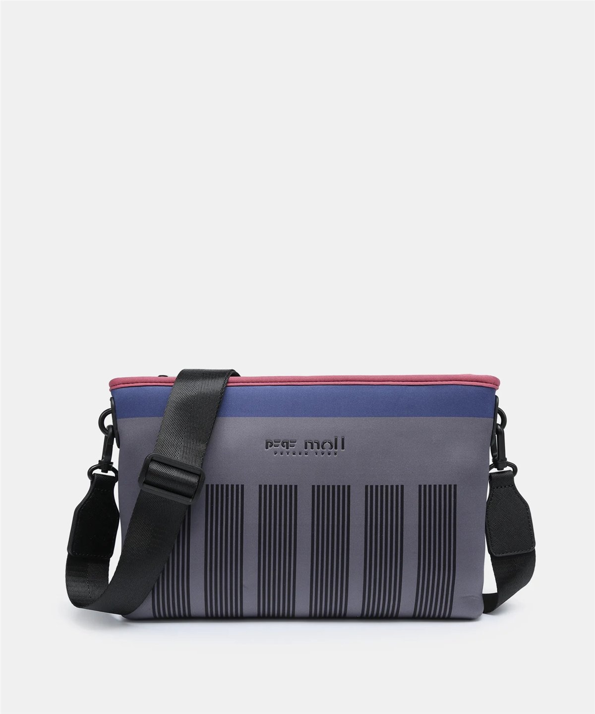 Pepe Moll Bolso bandolera Ania rayas gris
