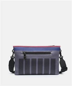 Pepe Moll Bolso bandolera Ania rayas gris