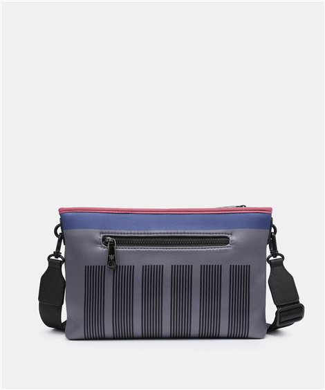 Pepe Moll Bolso bandolera Ania rayas gris