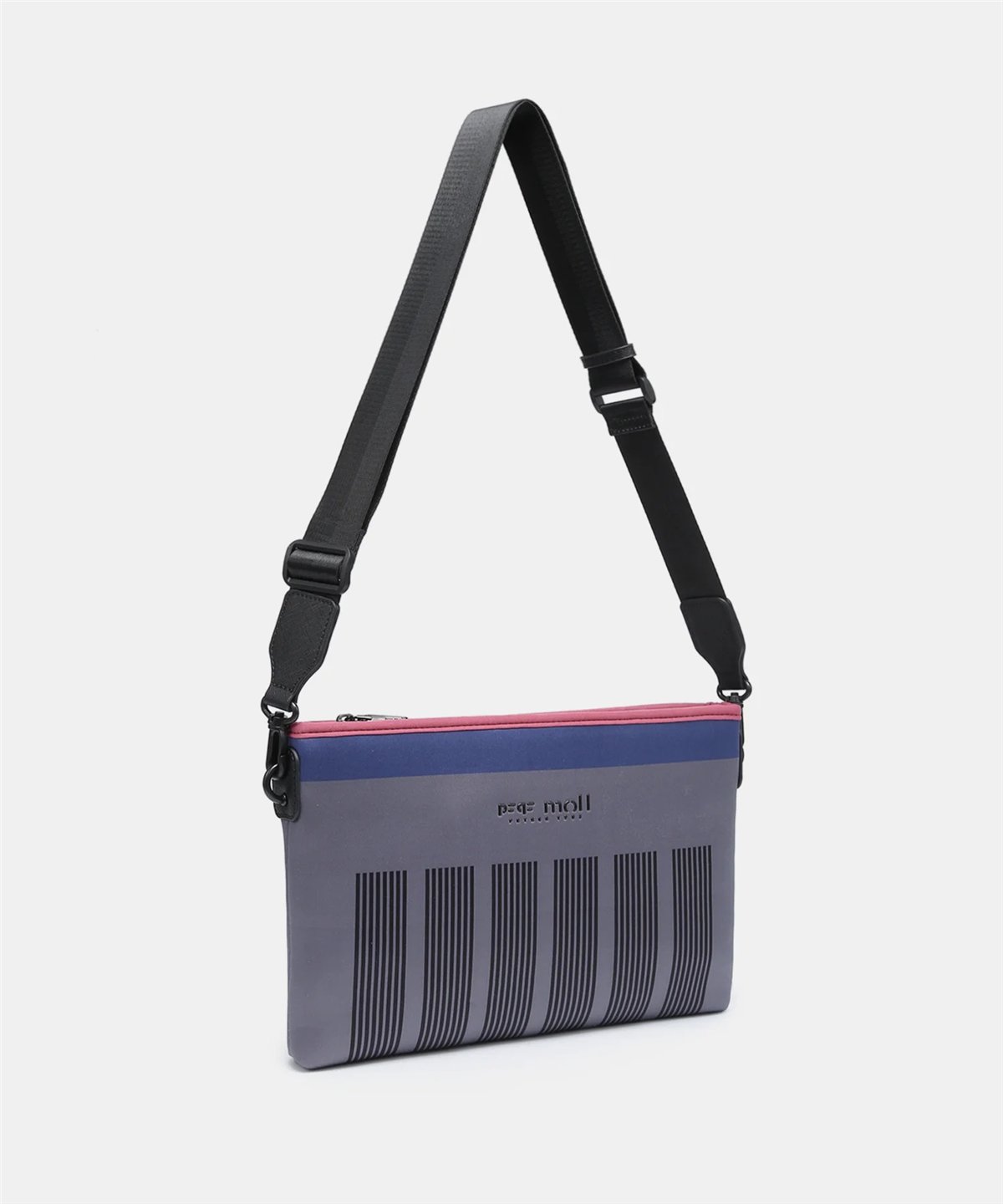 Pepe Moll Bolso bandolera Ania rayas gris