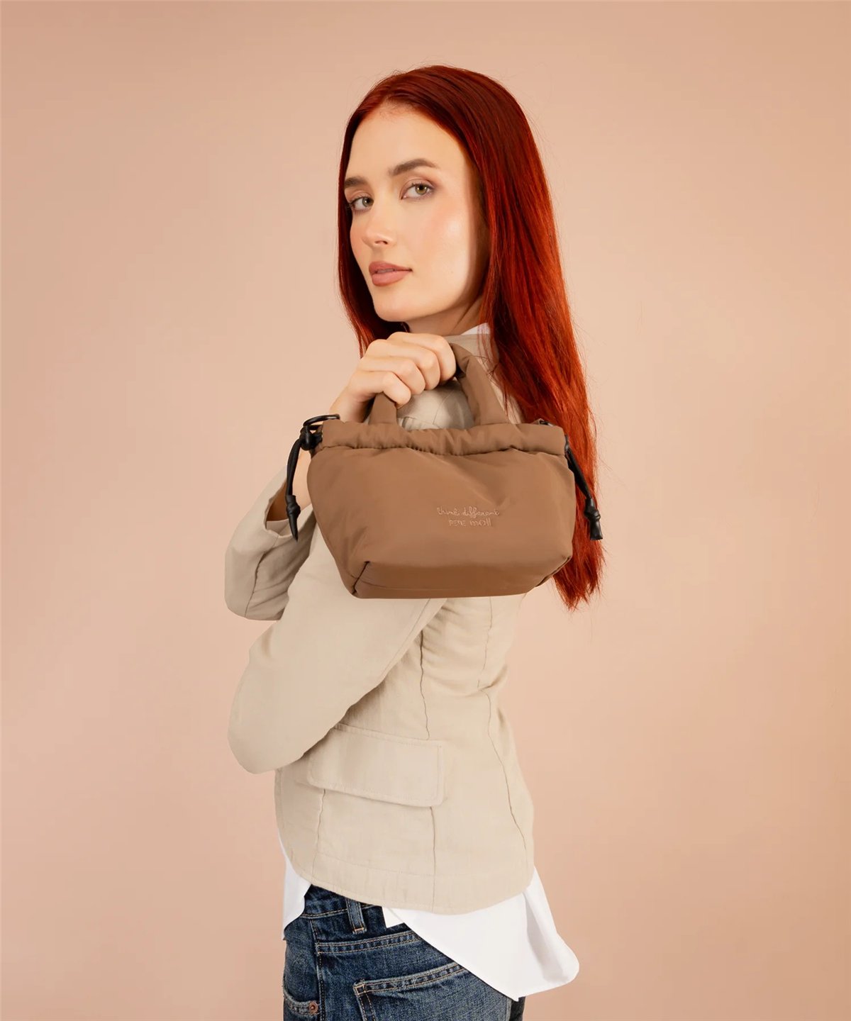 Pepe Moll Bolso de mano mini Kalica marrón