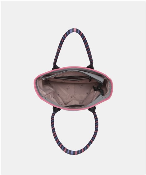 Pepe Moll Bolso grande Ania rayas gris