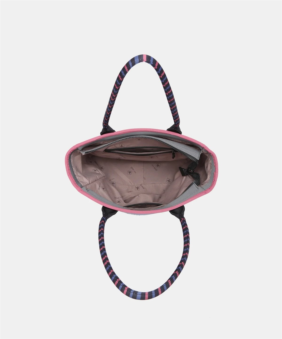 Pepe Moll Bolso grande Ania rayas gris