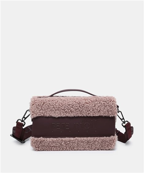 Pepe Moll Bolso bandolera Halia nude borreguito y solapa