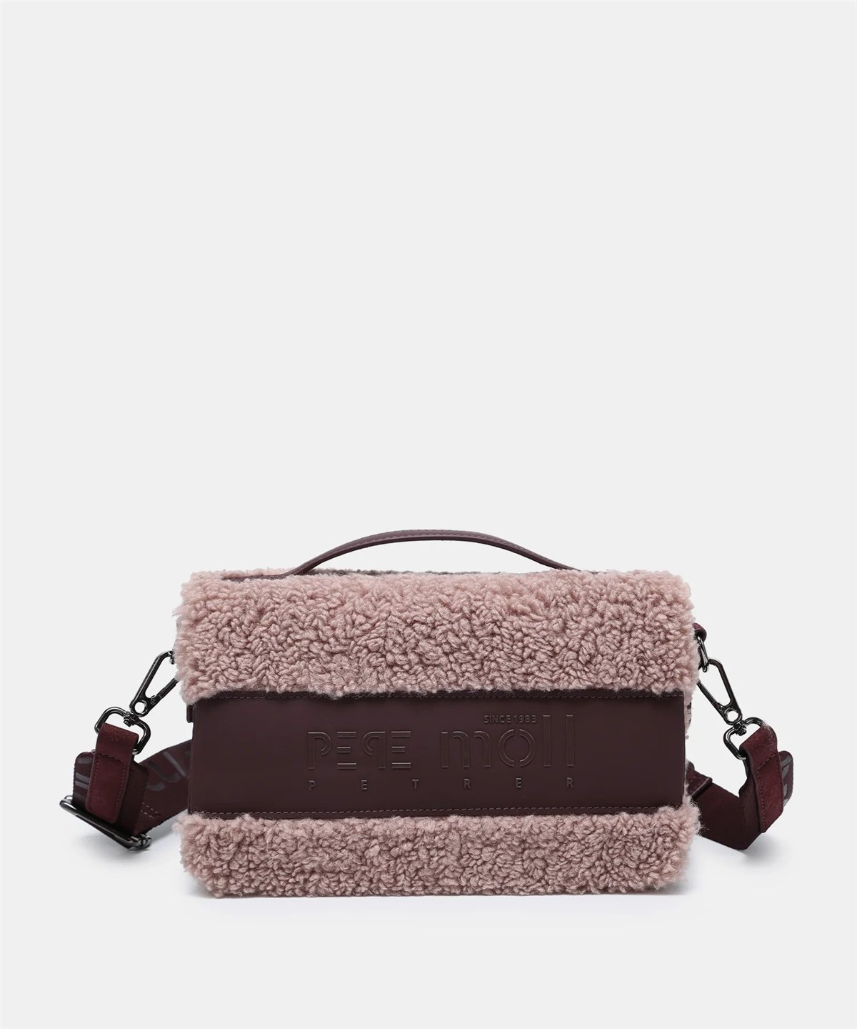 Pepe Moll Bolso bandolera Halia nude borreguito y solapa