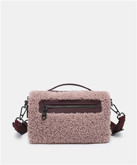 Pepe Moll Bolso bandolera Halia nude borreguito y solapa