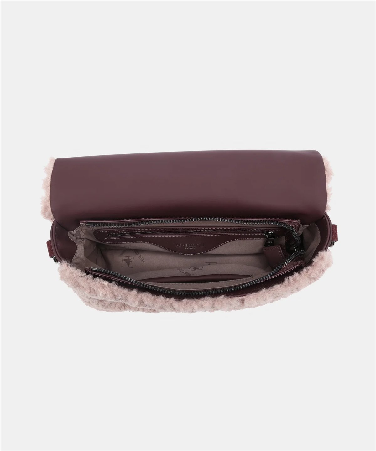 Pepe Moll Bolso bandolera Halia nude borreguito y solapa