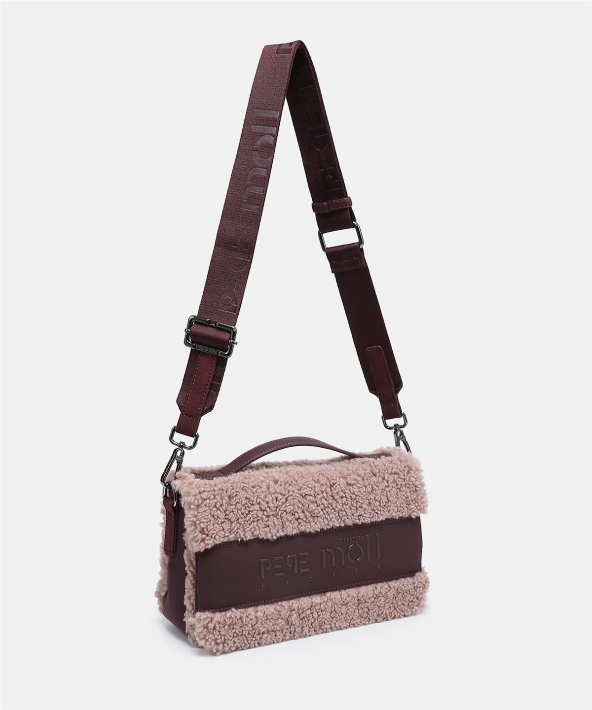 Pepe Moll Bolso bandolera Halia nude borreguito y solapa