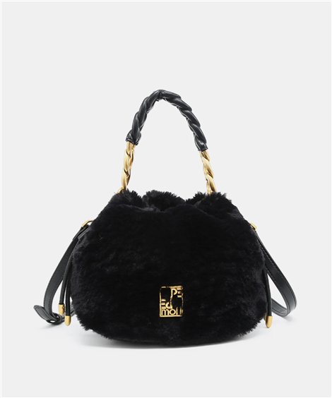 Pepe Moll Bolso Isis de suave pelo color negro