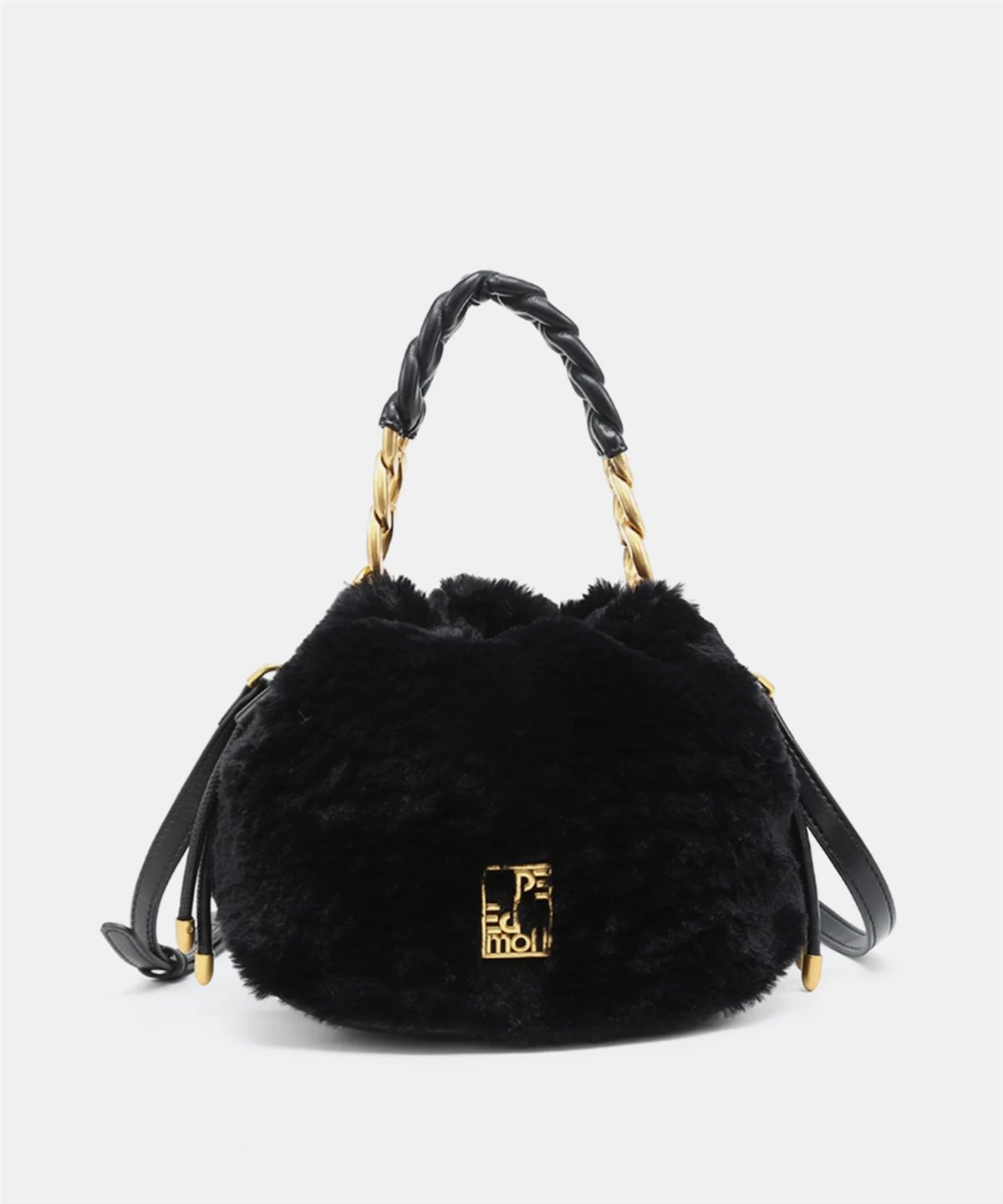 Pepe Moll Bolso Isis de suave pelo color negro