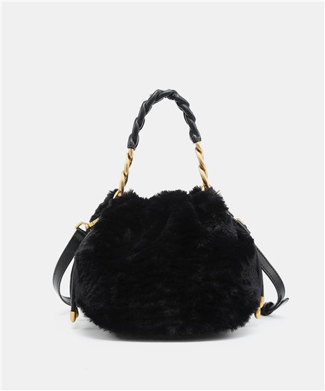 Pepe Moll Bolso Isis de suave pelo color negro