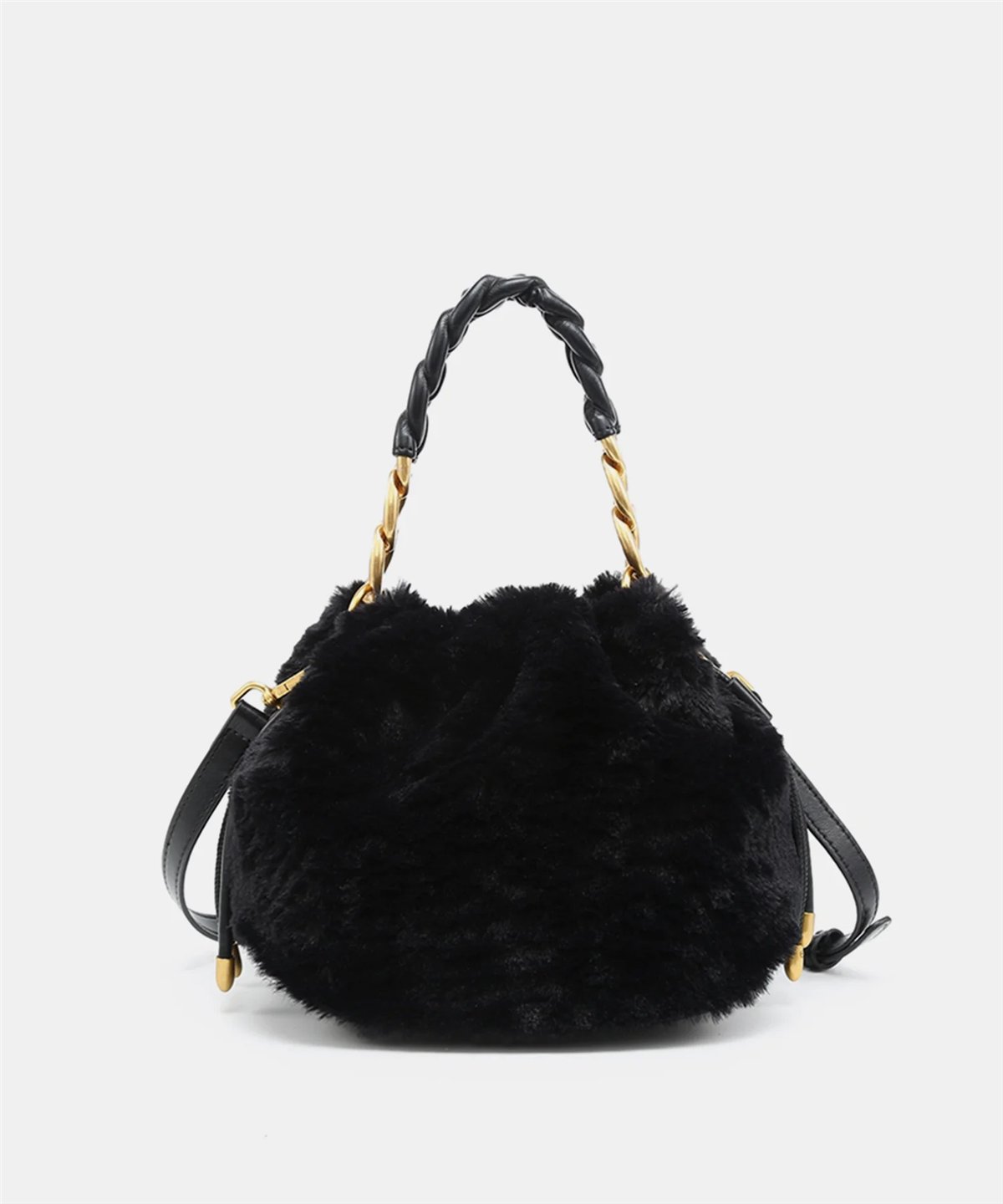 Pepe Moll Bolso Isis de suave pelo color negro