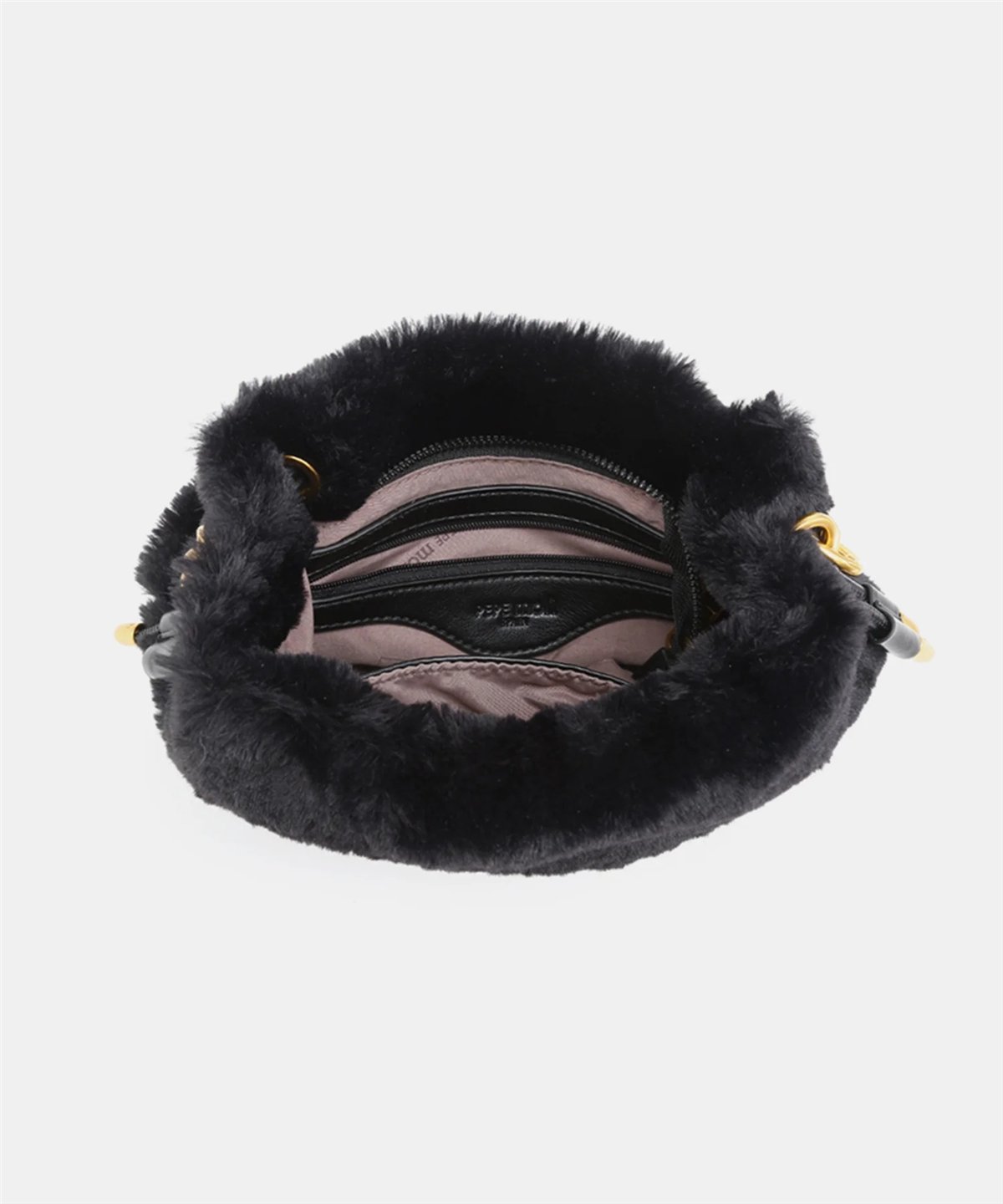 Pepe Moll Bolso Isis de suave pelo color negro