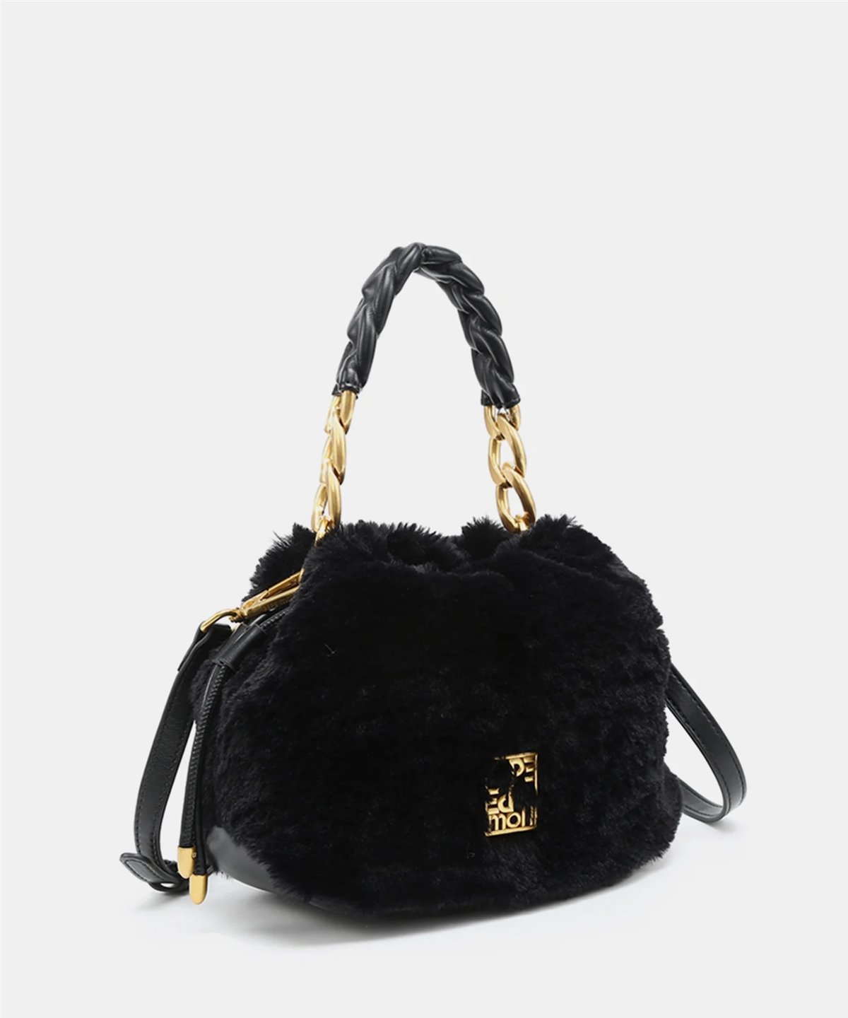Pepe Moll Bolso Isis de suave pelo color negro