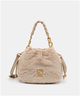 Pepe Moll Bolso Isis de suave pelo color beige