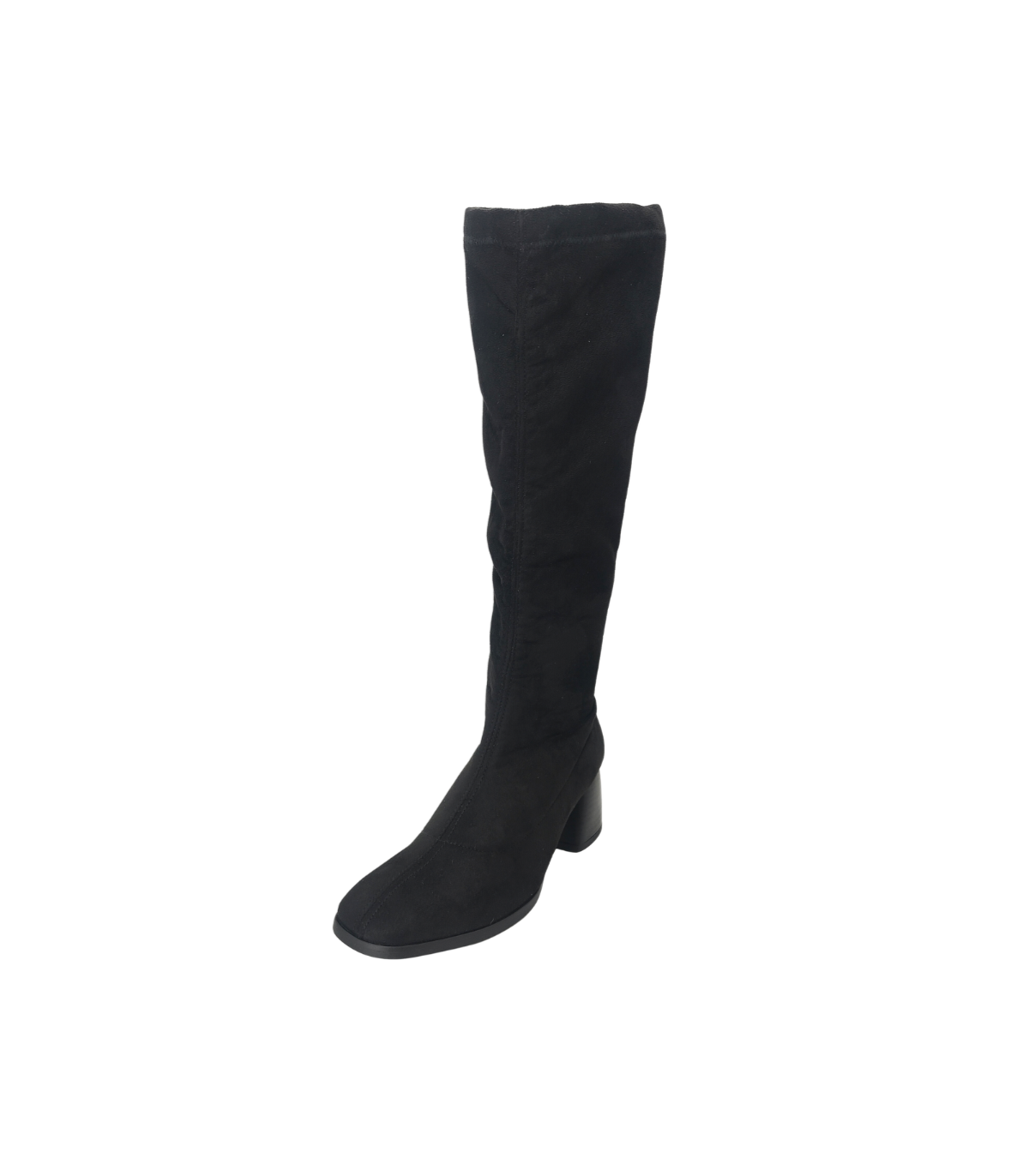 Vosso Moda Bota alta en antelina color negro