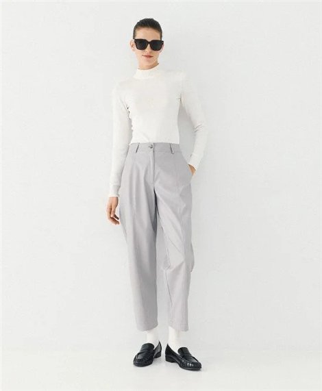 Acces Pantalón ecopiel color gris
