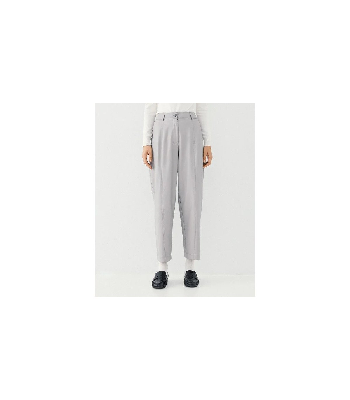 Acces Pantalón ecopiel color gris