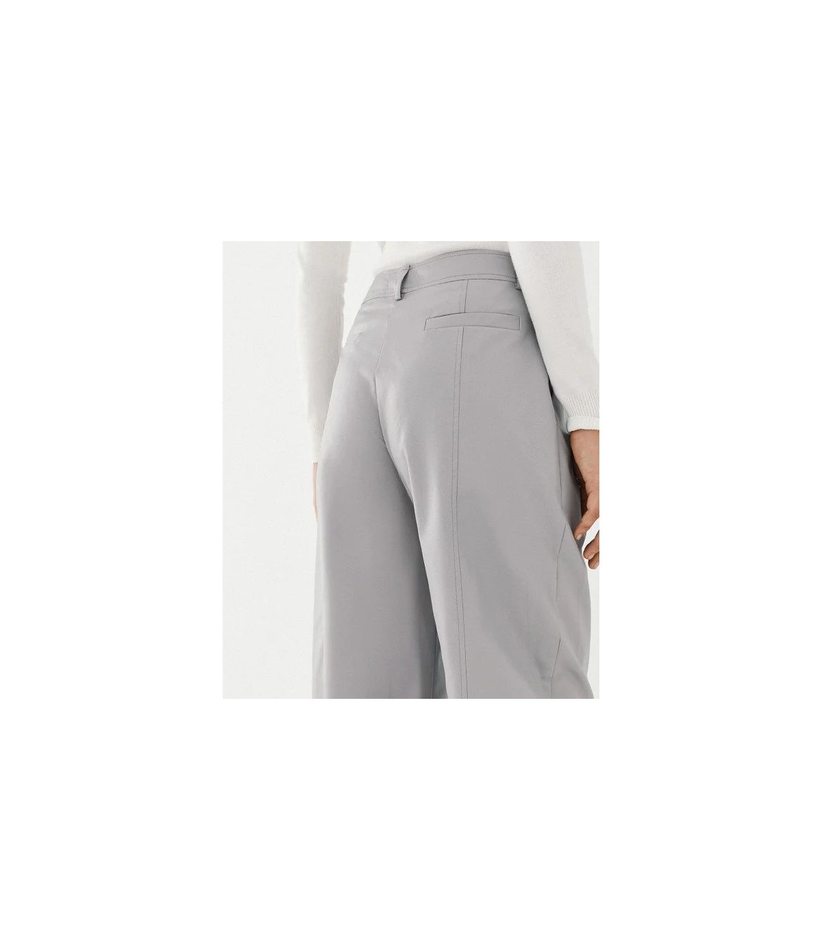 Acces Pantalón ecopiel color gris