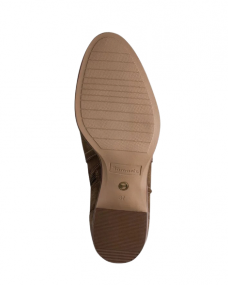 Tamaris Bota alta en serraje detalle pespunte