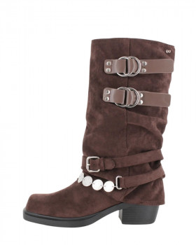 Blogger Botas Selene doble faz marrón