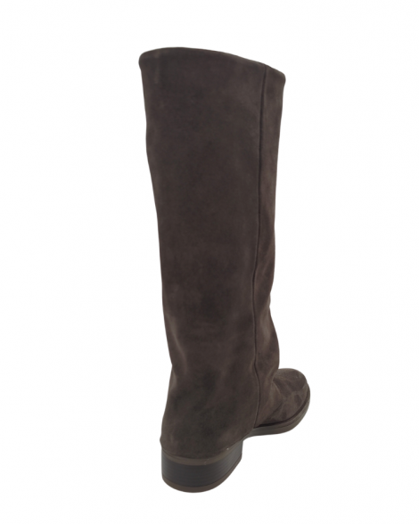 Vosso Moda Bota alta de serraje con detalle tachas