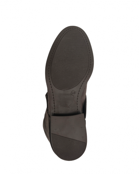 Vosso Moda Bota alta de serraje con detalle tachas