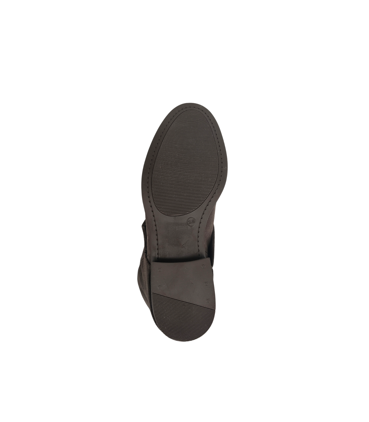 Vosso Moda Bota alta de serraje con detalle tachas