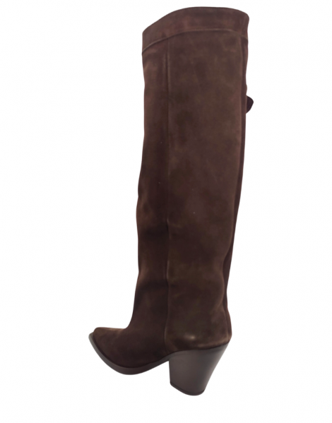 Vosso Moda Bota alta serraje detalle hebilla