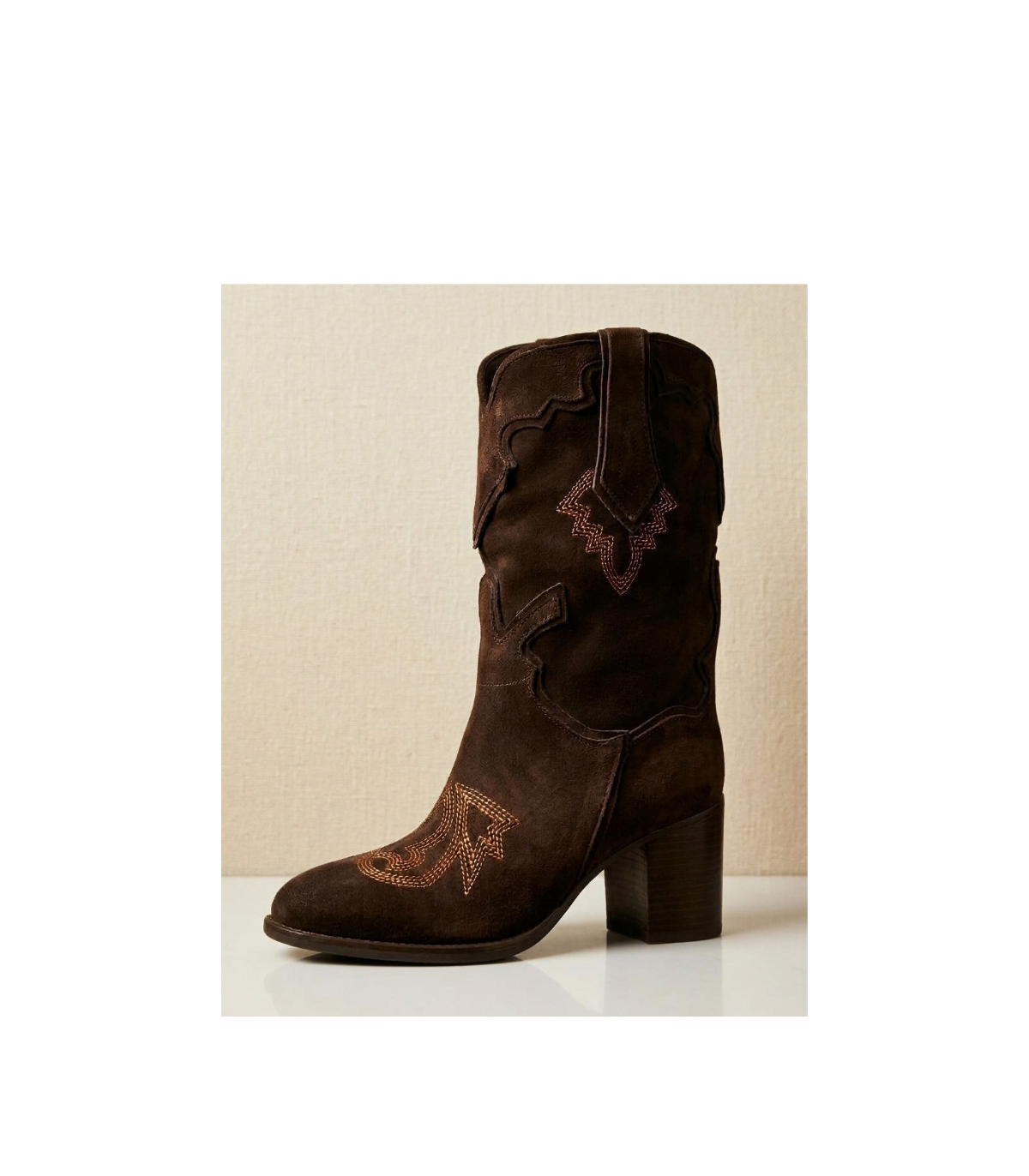 Vosso Moda Bota serraje con bordado