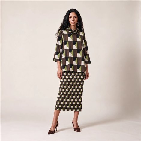Parole Blusa nut bolsillos verde
