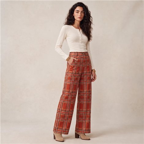 Parole Pantalón aura malaquita naranja