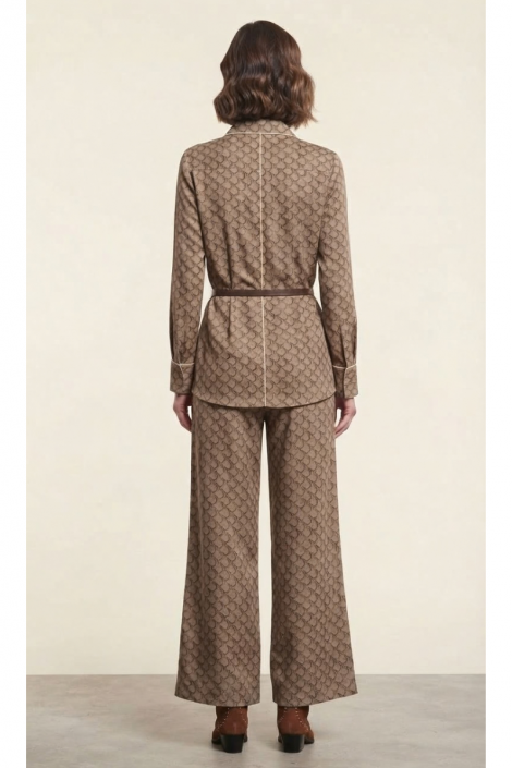 MYC Camisa estampada camel